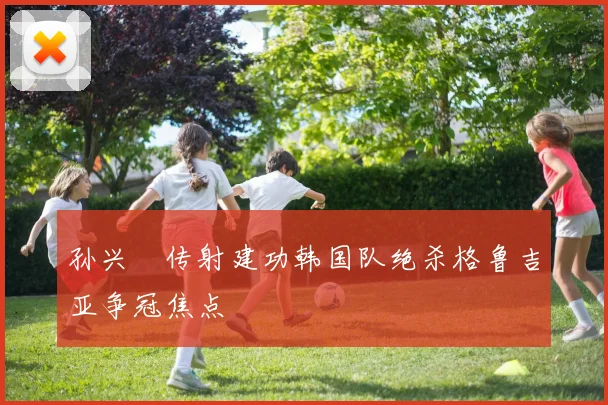 孙兴慜传射建功韩国队绝杀格鲁吉亚争冠焦点
